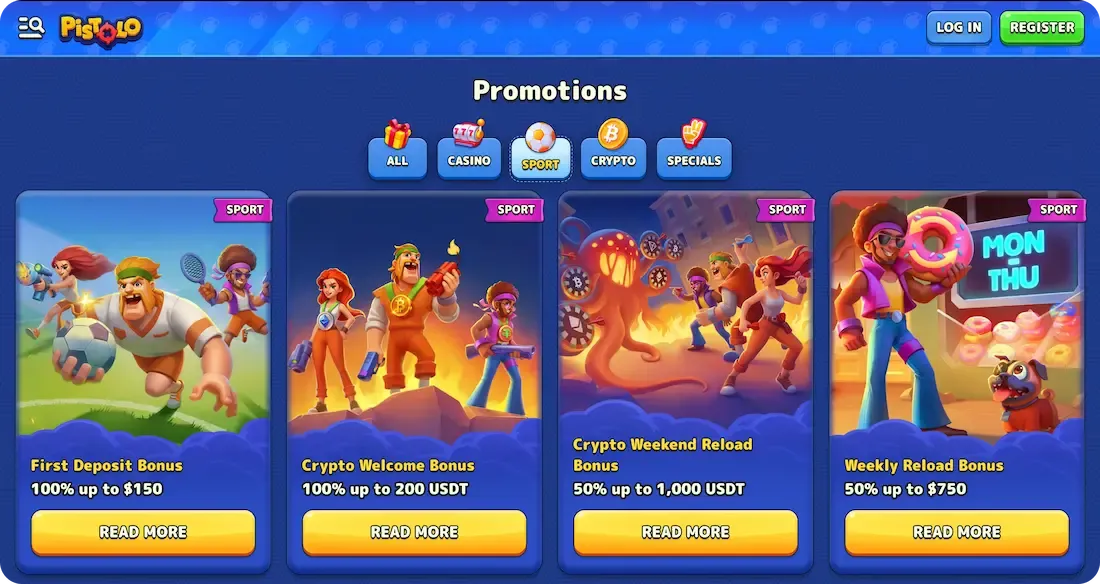 pistolo casino bonus sport