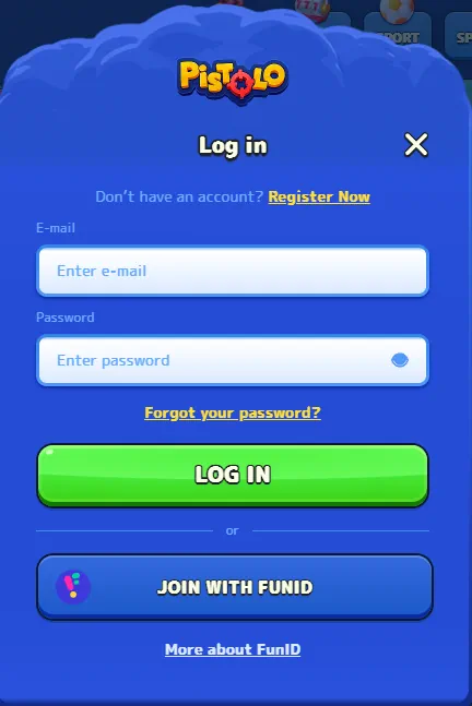Pistolo Login Form